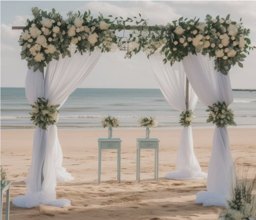 חופה על החוף